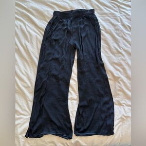 Jennifer Lopez Black Wide-Leg Pants